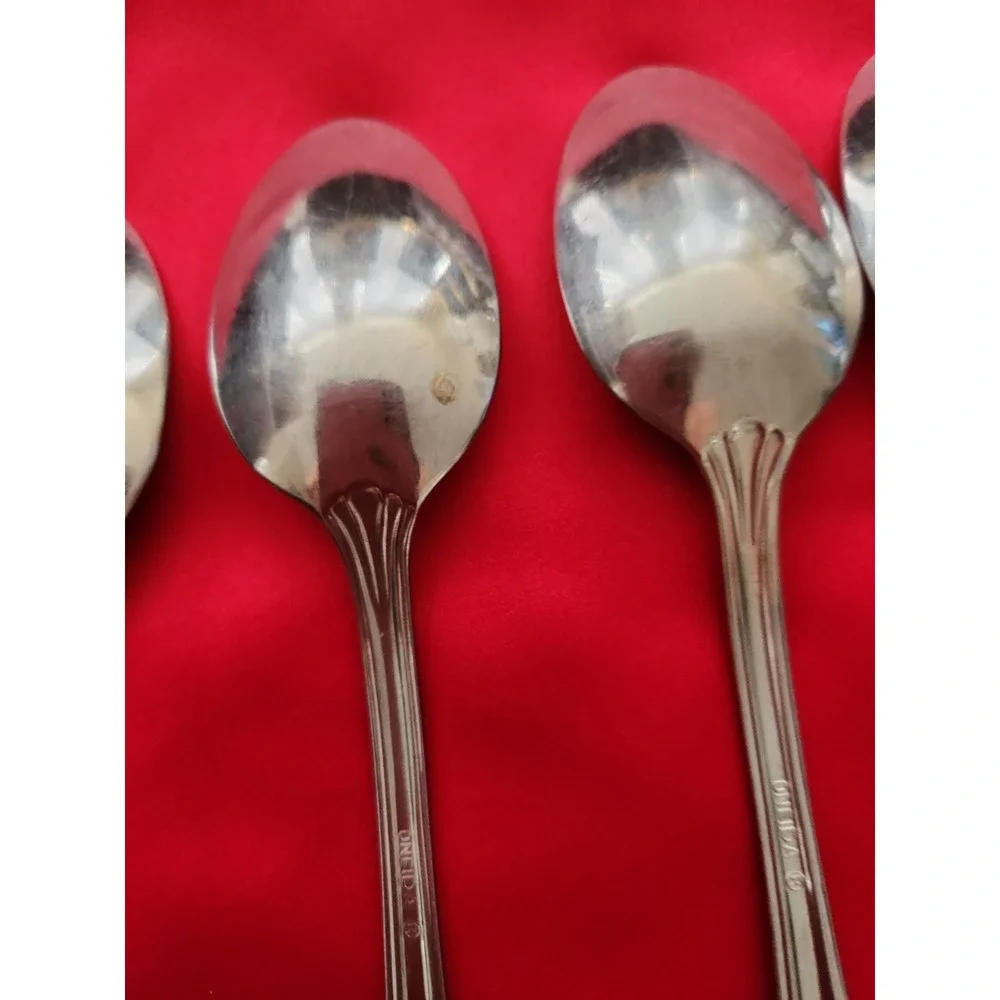 Oneida Stainless Steel Dublin 5 Tablespoons Table Spoon Set Glossy Silver